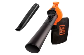 Aspirador e soprador portátil Black Decker remove folhas, poeira e pequenos galhos
