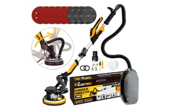 Lixadeira de parede e teto boa BTL750 da Black Tools funciona mesmo