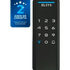 Fechadura Digital de Sobrepor, Abertura por senha ou tag, Pop, Preta, DS1100V, Elsys