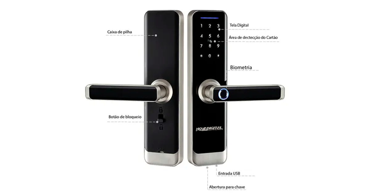 fechadura digital nova digital