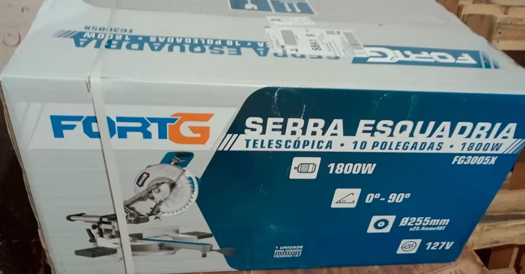 Serra meia esquadria telescópica Fortg é boa? Cortes precisos e confiáveis garantidos