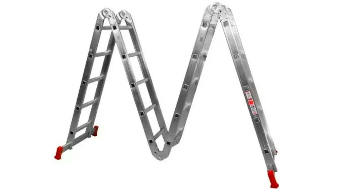 escada de alumínio 20 degraus
