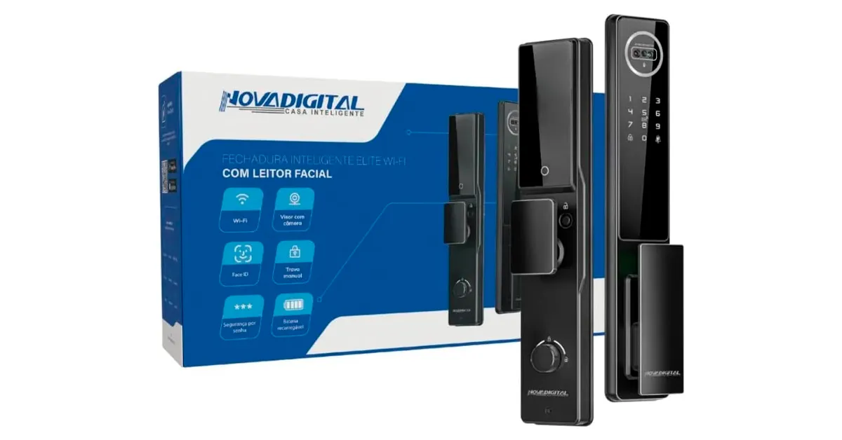 fechadura nova digital com câmera