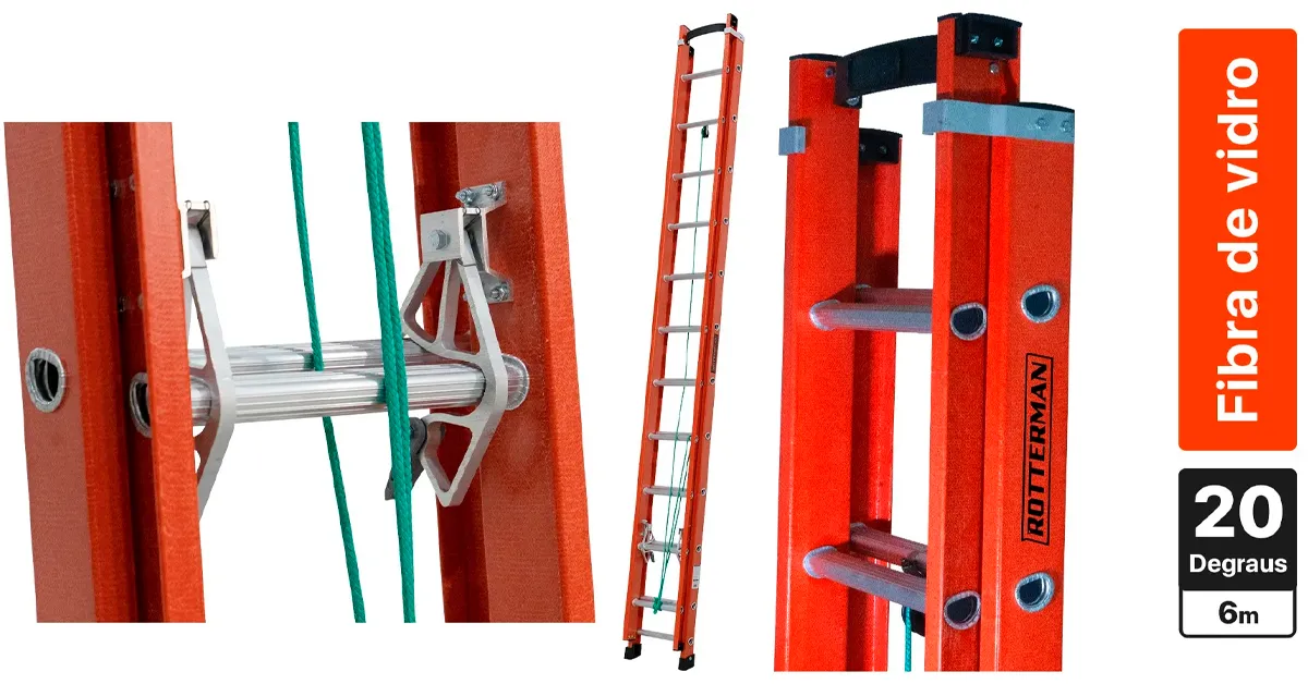 Escada de fibra de vidro