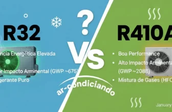 R32 vs R410A ar-condicionado: qual gás é melhor e o que muda na manutenção