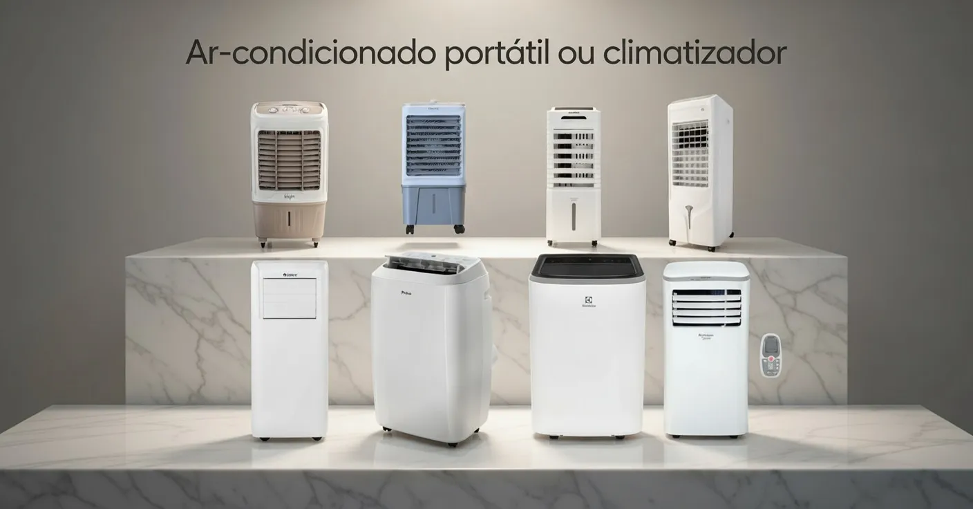 Ar-condicionado portátil ou climatizador qual escolher