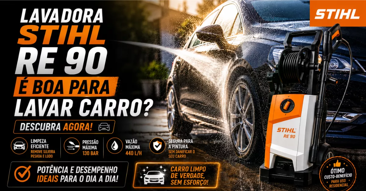 lavadora Stihl RE 90 é boa? Vale a pena