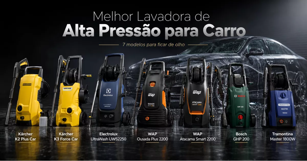 Melhores lavadoras de alta pressão para carro