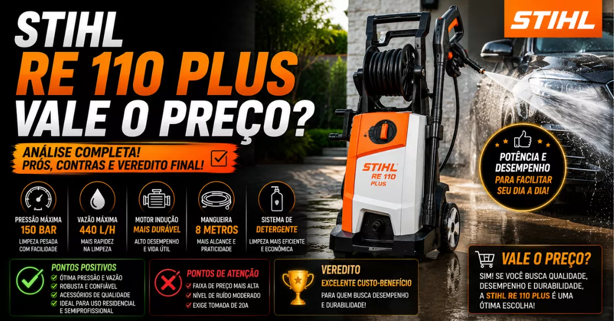 lavadora Stihl RE 90 é boa? Vale a pena