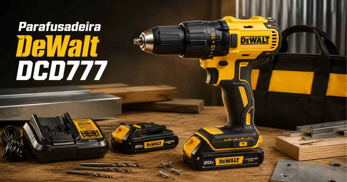 Parafusadeira DeWalt DCD777 é boa