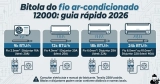 Bitola do fio ar-condicionado 12000: guia rápido 2026 (9k, 12k, 18k, 24k)