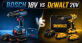 Bosch 18V vs DeWalt 20V: qual plataforma de bateria compensa mais?